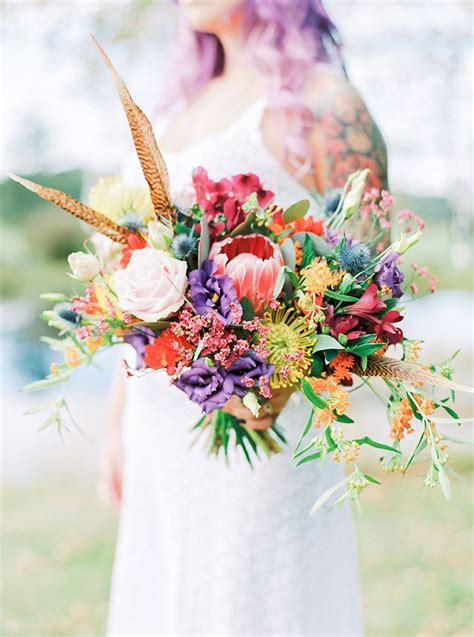 Boho Pins Top Pins Of The Week Rainbow Weddings Protea Wedding