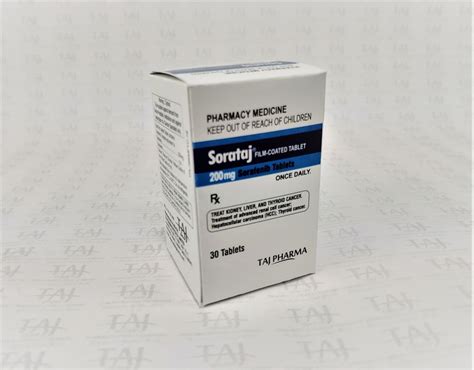 Sorafenib 200 Mg Tablets Taj Pharma Taj Generics Pharmaceuticals