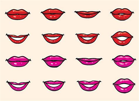 Laughing Lips Silhouettes Illustrations Royalty Free Vector Graphics