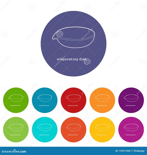 Evaporating Dish Icon Outline Stock Vector Illustration Of Education