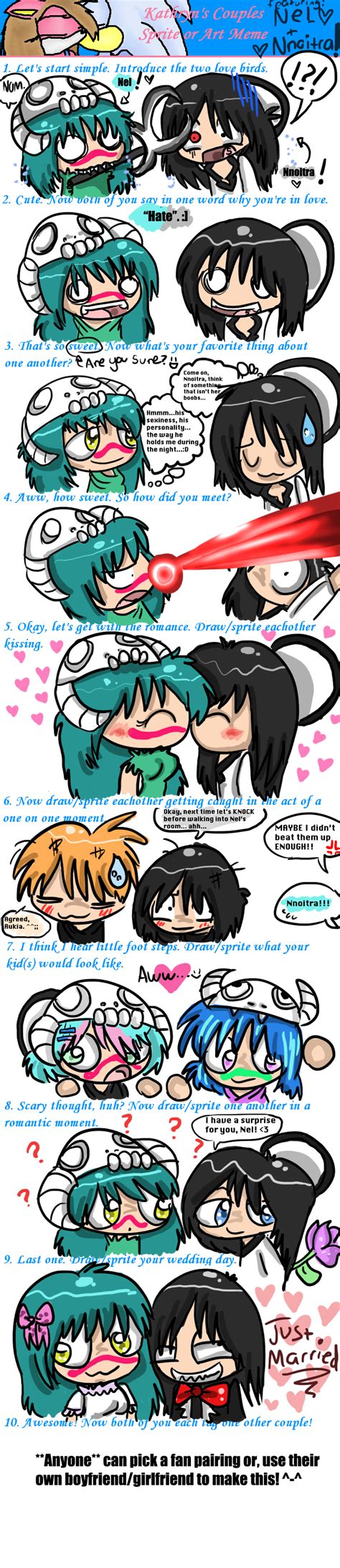 Bleach Nel X Nnoitra Romance Meme By Violent Rainbow On Deviantart