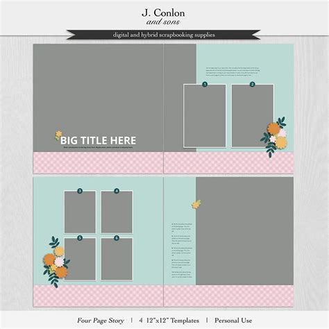 Blueprints 04 Template Pack 12 X 12 J Conlon And Sons