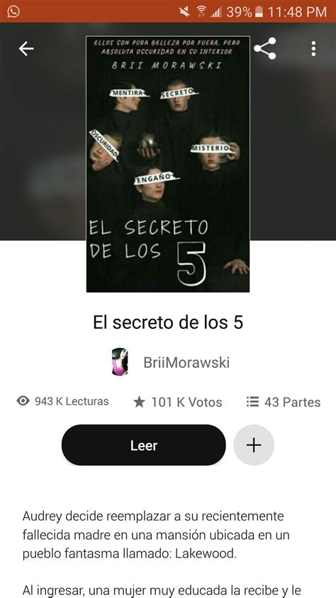 ¿qué Leer En Wattpad Terminada El Secreto De Los 5 Wattpad