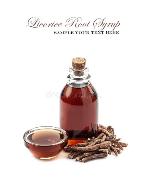 Licorice Root Syrup Closeup Stock Photo - Image of ingredient, closeup ...