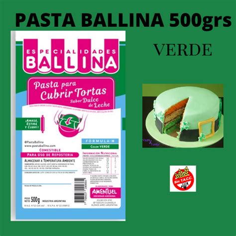 Pasta Para Cubrir Tortas Formula H Verde X Gr Ballina La Casa