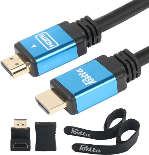 Hdmi Cable 75 Feet With Built In Signal Booster Postta Hdmi 20v Cable With 2 Piece Cable Ties