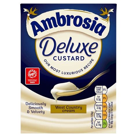 Ambrosia Deluxe West Country Cream Custard Ocado