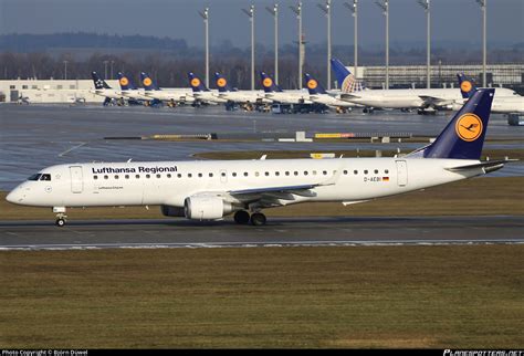 D AEBI Lufthansa Regional Embraer ERJ 195LR ERJ 190 200 LR Photo By