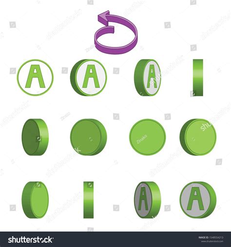 Letter Circle Rotation Sequence Sprite Sheet 库存矢量图（免版税）1548554213 Shutterstock