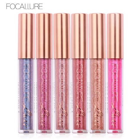 FOCALLURE 6 Colors Liquid Matte Lipstick Cosmetics Makeup Lip Lipsticks Metallic Lip Gloss Stick ...