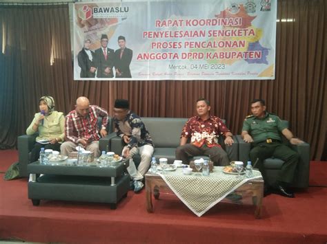 Bawaslu Babar Gelar Rakor Penyelesaian Sengketa Proses Pencalonan