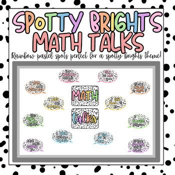 Spotty Brights Math Talks Math Sentence Starters Display Editable