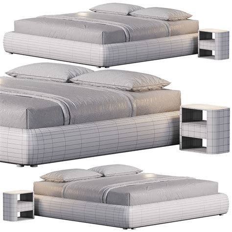 modular bed frame  model cgtrader