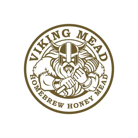 Viking Mead Home Brew Honey Mead Logo Vector 9279742 Vector Art At Vecteezy