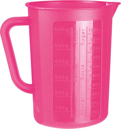 Juypal Keuken Maatbeker Mengbeker Kunststof Fuchsia Roze 1400 Ml