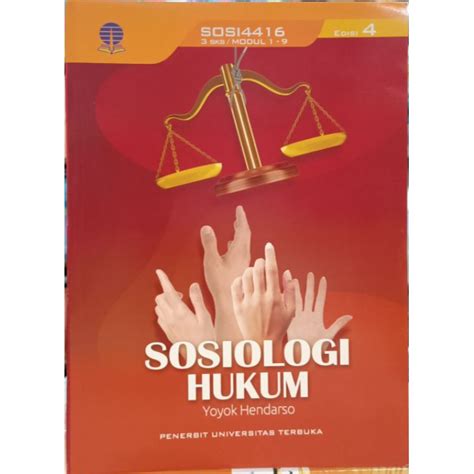 Jual BUKU SOSIOLOGI HUKUM EDISI 4 YOYOK HENDARSO Shopee Indonesia