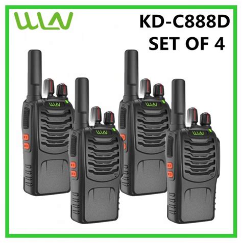 WLN KD C888D 5W VHF UHF 400 470MHz Portable Two Way Radio With