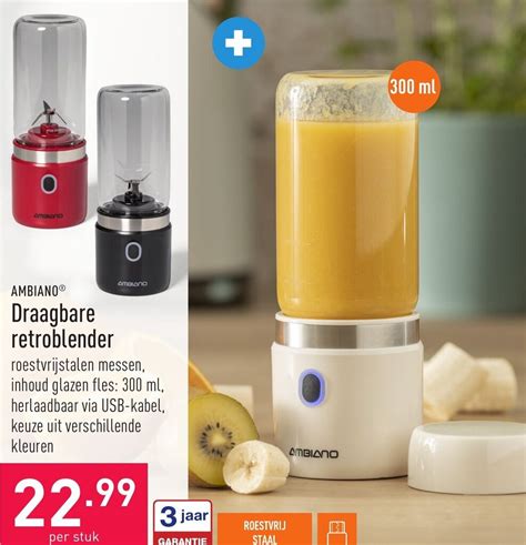 Ambiano Draagbare Retroblender Promotie Bij Aldi