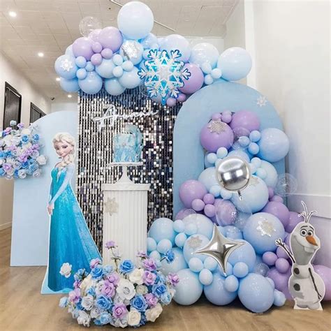 Frozen Balloon Arch Garland Frozen Birthday Party Winter Baby Shower