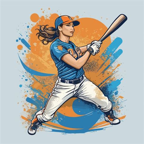 Premium Vector Softball Vector