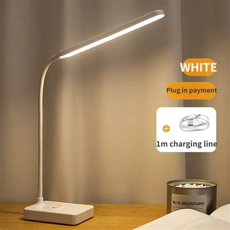 LED Eye Protection Pequena Desk Lamp 3 Modos USB Recarreg Vel Controle