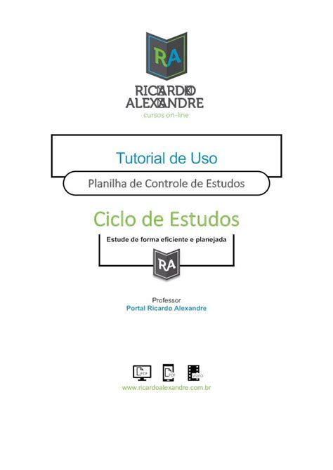 Pdf Ciclo De Estudos Dominando A Contabilidade Tutorial De Uso