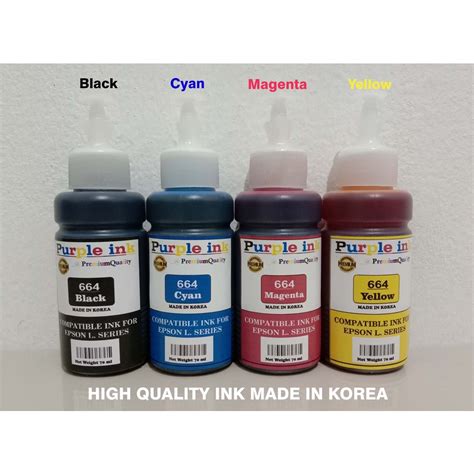 Jual Tinta Refill Compatible Epson Purple Ink Isi Ml Tersedia