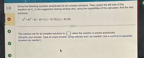 Solved Solve The Following Equation Analytically For All Chegg