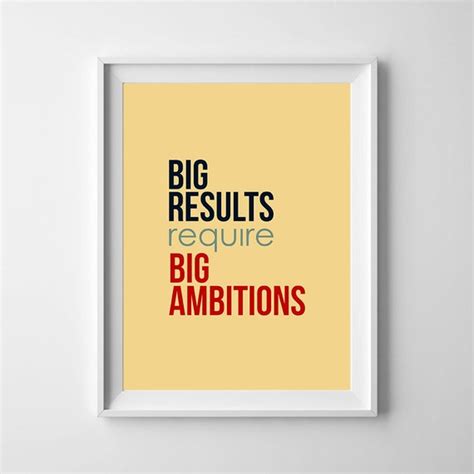 Big Ambitions Wall Art Printable Decor By Vomhausprintables