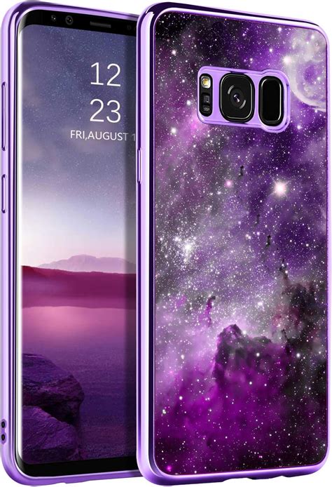 Silverback Galaxy S8 Case Moving Liquid Holographic Sparkle Glitter Case With