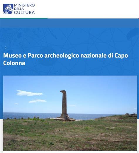 Statuto Del Museo E Parco Archeologico Nazionale Di Capo Colonna