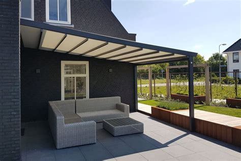 Aluminium Overkapping Met Doek Uitschuifbare Terrasoverkapping Sliders