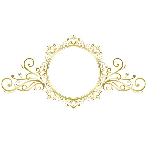 Wedding Monogram Invitation Circle With Hearts Frame Gold Ornament Coat