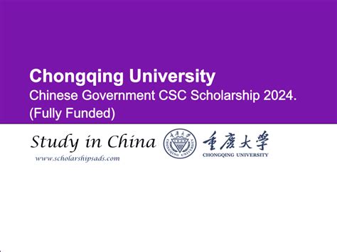 Chongqing University Chinese Government Csc Scholarship Fully