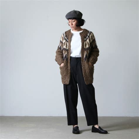 unfil アンフィル cashmere blend hand knit cardigan カシミアブレンドハンドニットカーディガン