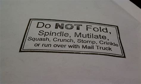 Etsy Packaging From Rockitbot Do Not Fold Spindle Mutilate Or Run