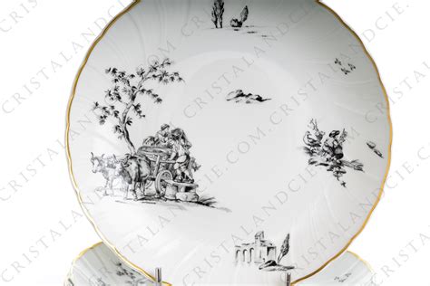 Six Assiettes Creuses Marie Antoinette Par Bernardaud