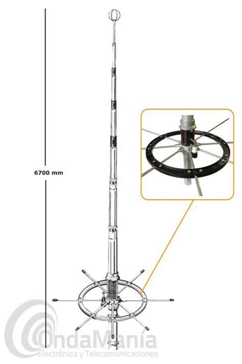 Antena De Base Para Banda Ciudadana Cb 27 Sirio Gpa 27 45