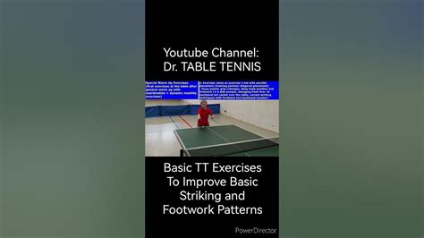 Table Tennis Training Regular Basic Exercises How To Special Warm Up