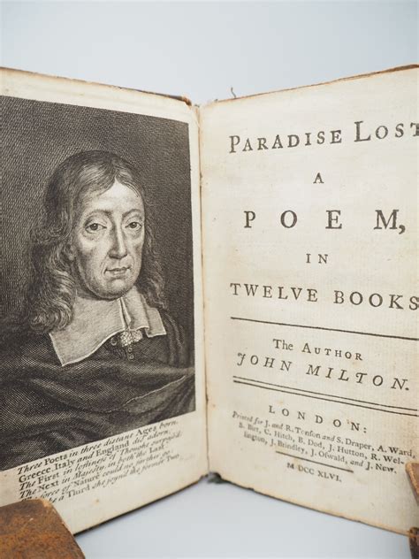 Paradise Lost A Poem In Twelve Books With Paradise Regained A Poem