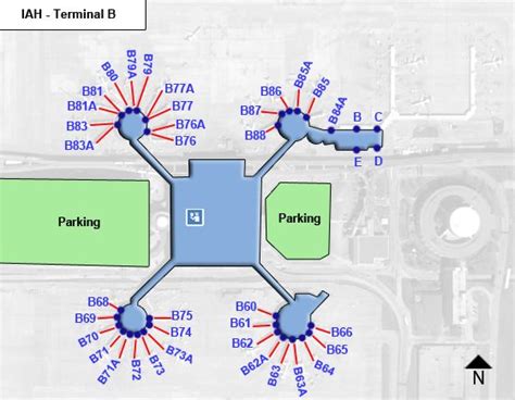 Houston Texas Airport Terminal Map