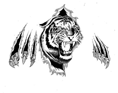 Download Angry Tiger Hd Tattoo Wallpaper | Wallpapers.com