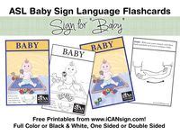 49 Sign language flash cards ideas | baby sign language, sign language, baby signs