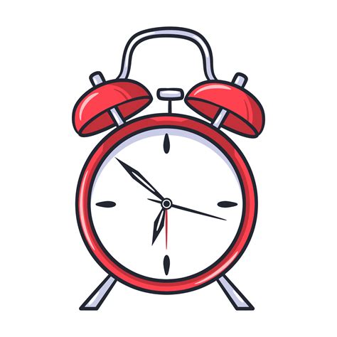 Classic Ringing Alarm Clock Illustration Vector Art At Vecteezy