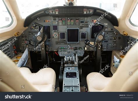 Instrument Panels Cockpit Private Business Jet Stock Photo 178564721 ...