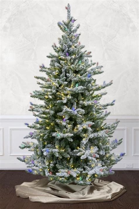 Sugarspun Spruce Beautiful Tree Flocked Christmas Trees Artificial Christmas Tree