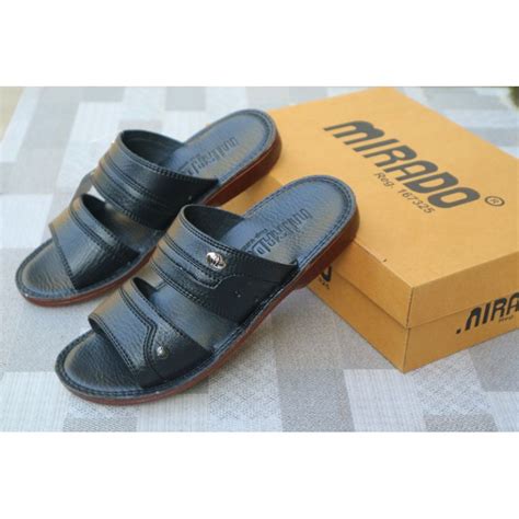 Jual Sandal Pria Kulit Mirado Branded Sandal Pria Fashion Pria Shopee