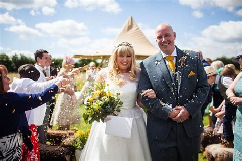 Pretty Outdoorsy Yellow Tipi Wedding