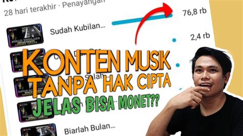 Ternyata Konten Musik Sudah Pasti Lolos Monet Jika Tidak Kena Hak