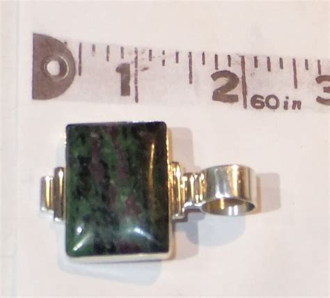 Jay King Dtr Drt Sterling Silver Ruby In Zoisite Pend Gem